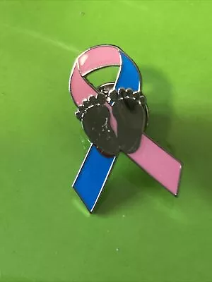 Baby Bereavement Pin Badge Baby / Child Loss Ribbon Design Boy/girl • £3.49