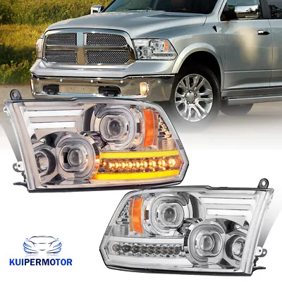 Pair Projector Headlights Assy For 2009-18 Dodge Ram 1500 2500 3500 LED DRL New • $281.79