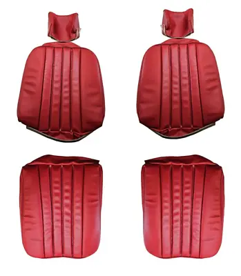 Fits Mercedes W113 Pagoda 250SL 230SL 1963-71 Red Vinyl Seat Covers Replacement • $510.57