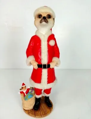 Country Artists Magnificent Meerkat Nicholas CA04033 Christmas Santa Boxed Exc • £29.95