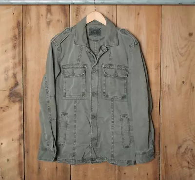 CONVERSE One-Star Gray Cotton Military Style Utility Jacket Men's Sz. M • $24.95