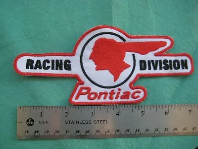 Large Pontiac Racing Division Service Dealer   Uniform Patch • $18