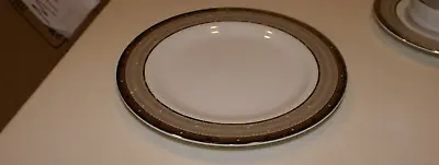 Mikasa Cambridge Y0501 Salad Plates 8.25  Gold Accent Elegant Dishes LOT OF 4 • $20