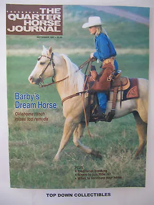 The Quarter Horse Journal  September 1997   Vickie Barby & Bar B Ranch Remuda • $12.77