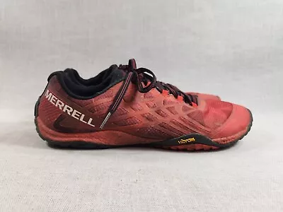 Merrell Barefoot Trail Glove 4 Hiking Shoes Molten Lava J09667 Men's Size 10.5 • $44.99