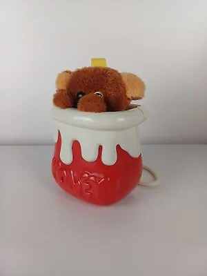 Vintage 1985 Kiddicraft Honey Pot Musical Pop Up Bear WORKING • $19