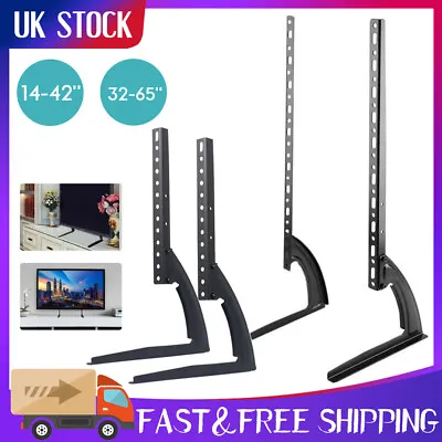 Universal TV Leg Stand Base VESA Pedestal Mount Bracket LCD LED 14 -65  Home UK • £13.99