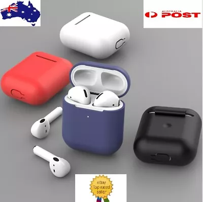 $4.99 • Buy Silicone Case Shockproof Cover Gel Skin Holder For Airpods Apple 1 2