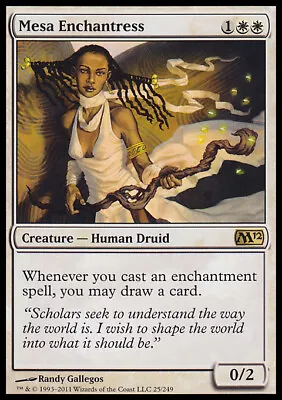 MTG Magic The Gathering Mesa Enchantress (25/256) Magic 2012 LP • $0.99