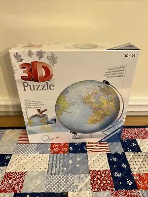 $14.75 • Buy Ravensburger 540 Piece 3D Jigsaw Puzzle World Globe NEW SEALED IN BOX