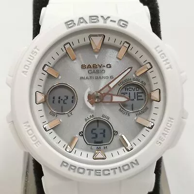 CASIO BABY-G BEACH TRAVELER BGA-2500-7AJF White Solar Women's Watch New In Box • $231.48