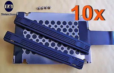 Lot 10 IBM Lenovo Hard Drive Caddy Rails T60 T61 T400 T410 T420 T500 T510 T520  • $18.99