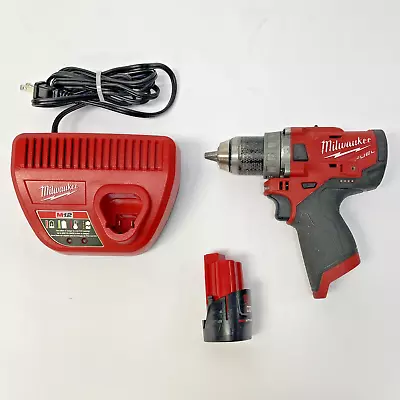 Milwaukee 2504-20 M12 12V Cordless Mini Drill/Driver - 48-89-2401 M12 Charger • $39.99