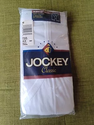 Vintage Jockey Classic Midway Brief - Size 42 - Still Sealed NOS - White • $14.99