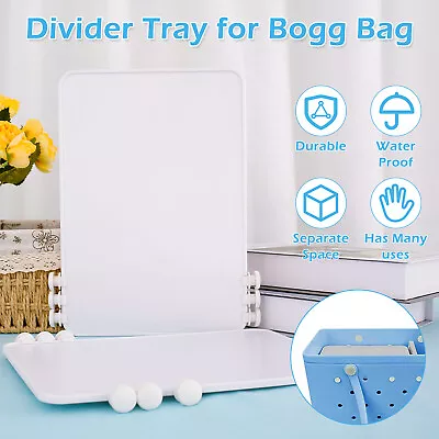 2Pcs Divider Tray For Beach Bag 12x9inch Waterproof Insert Beach Bag Tray ↝ • £17.84