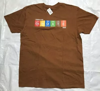 M&M's I Periodically Need Chocolate T Shirt Adult Size Large Brown NWT • $15.99