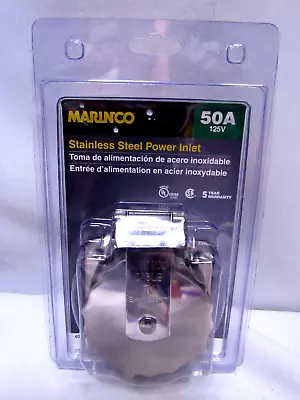 Marinco Stainless Steel Power Inlet 50amp 125v • $159