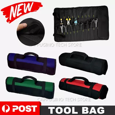 $15.95 • Buy 22 Pockets Tool Storage Bag Fold Spanner Case Canvas Wrench Roll Multifunctional
