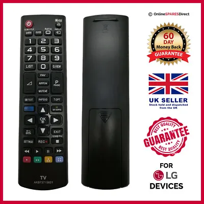 3D SMART APPS Replacement Remote Control For LG 50LB650V TV UK STOCK • £4.97