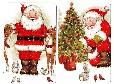 $7.50 • Buy 2 Sarah Kay Santa  Swap Cards / Playing Card Blank Back