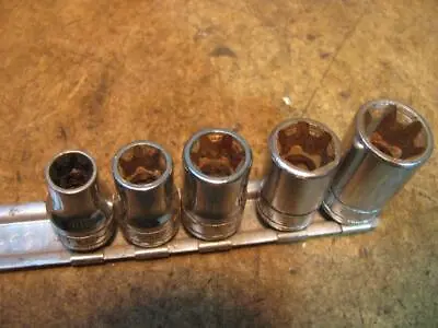 Snap On Inverted Torx Socket Set 3/8  Drive E10 E12 E14 E16 E18 • $60