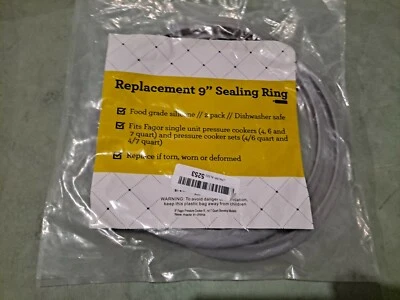 £17.41 • Buy Fagor Replacement 9  Sealing Ring Fits Single Unit 4, 6, And 7 Quart Sku#12
