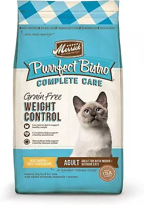 Merrick Purrfect Bistro Grain Free Cat Food Complete Care Weight Control Dry Ca • $50.31