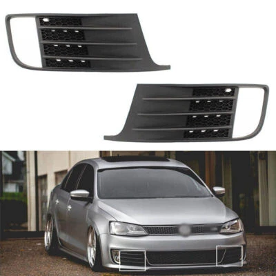$59.85 • Buy For VW Jetta MK6 GLI 2012-2014 1 Pair Bumper Fog Light Lamp Grill Cover