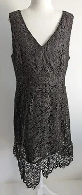 $29.99 • Buy Portmans Signature Size 14 Womens Dress Black Lace Formal Party Sleeveless 