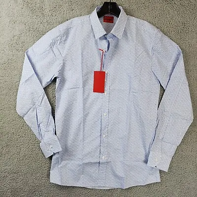 HUGO Extra Slim Fit Dress Shirt Men's 39 15.5 Light Blue Collared Long Sleeve • $38.92