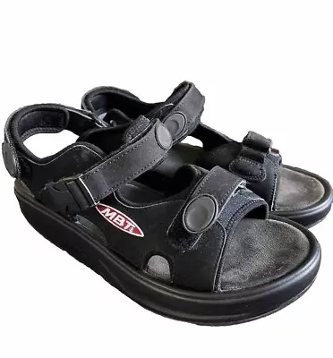 MBT Kisumu Physiological Footwear Sandal Womens US 9 UK 7 Black Rocker • $64.63