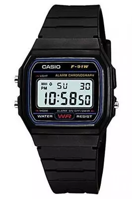 Casio F-91W-1JF Water Resistant Daily Standard Digital Watch Light Japan New • $61.46