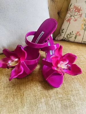 Manolo Blahnik (US 8)- Unique Orchid Style • $799