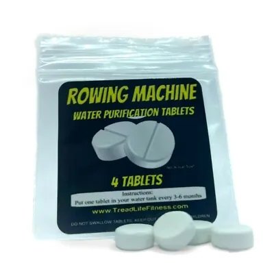 $12.95 • Buy Rowing Machine Water Purification Tablets | Rower Tank Cleaner | 4-Pack 