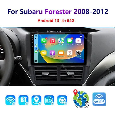 4+64G Android 13 For Subaru Forester 2008-2012 Carplay Car Stereo Radio GPS Wifi • $129.90