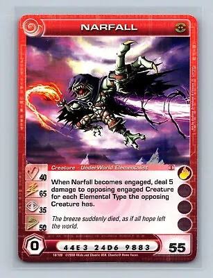 Chaotic TCG - Narfall 2 MAX Energy S - 1st Ed - Zenith Of The Hive • $2.99