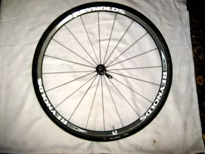 A Used Reynolds Attack 700 X 23c Carbon Fibre Quick Release Bicycle Rim & Tyre • $80