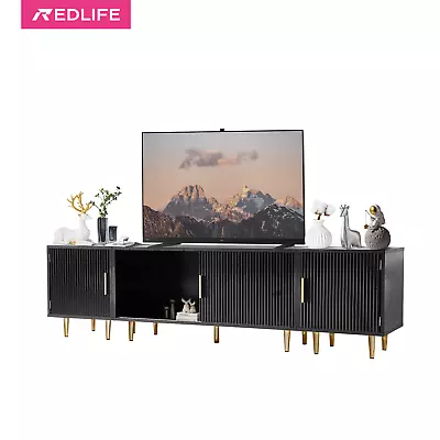 Redlife Combined TV StandEntertainment Center Wood Media Console-TV Table Black • $149.75