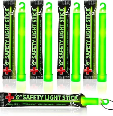 32-Pack 6  Military Grade Emergency Glow Sticks Camping Cyalume Party 12-Hour • $29.99