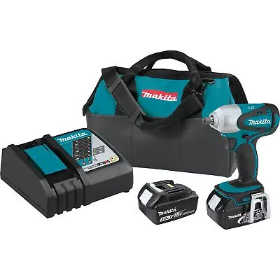 Makita XWT06 18V LXT Lithium‑Ion Cordless Drive Impact Wrench Kit New • $449