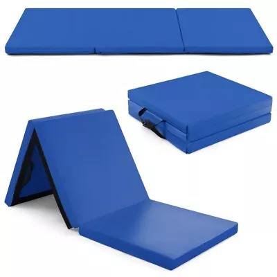 6' X 2 FT Tri-Fold Gymnastics Mat Yoga Exercise Kids W/ Handles & Zippered Cover • $48.99