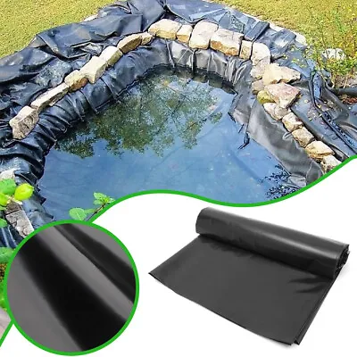 £7.95 • Buy 5 Sizes Garden Pond Liner Thick Flexible & Heavy Duty Large Square Koi Fish Pond