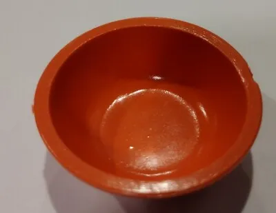 1960's-70's Marx Johnny West Princess Wildflower Orange Large Pottery Bowl Nice • $6.99