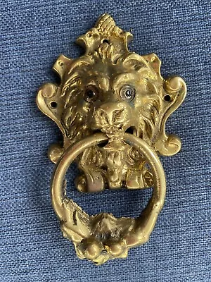 Arthur Court Designs Solid Brass Lion Head Door Knocker Some Patina • $34.99