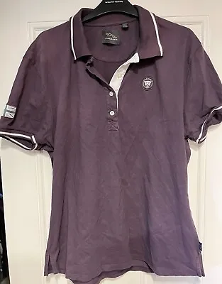 Ladies Size 20 Purple Jaguar Polo Shirt • £12.95