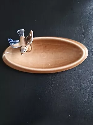 Wade Porcelain Vintage Flying Bird/ Bluebird Trinket Dish/ Birdbath • £3.99