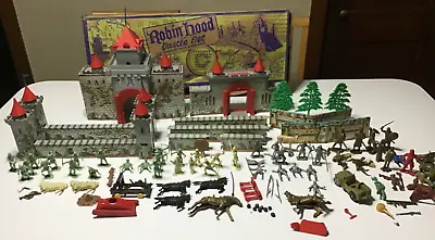 VINTAGE 1956 Marx Robinhood Castle Playset #4719 WITH BOX AND ACCESSORIES PLUS • $199.99