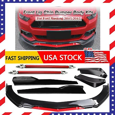 For Ford Mustang 2 Front Bumper Lip Splitter Spoiler Body Kit Side Skirt • $59.99