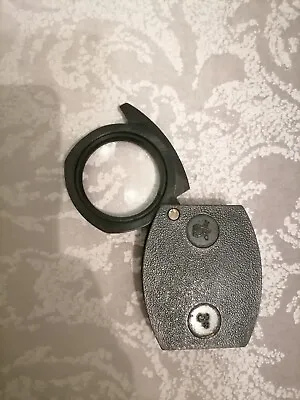 USSR Folding Pocket Loupe-Lupa 3x Magnifying Glass Vintage Soviet • $10