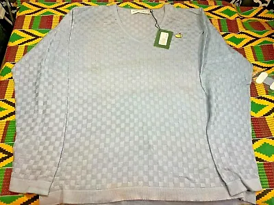 Fairway Greene Masters Augusta National V-Neck Blue Knit Sweater - Sz. XL - NWD • $39.98